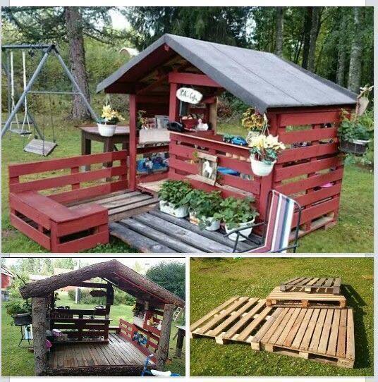 KIDS PLAYHOUSES MADE WITH WOODEN PALLETS PALLET (7)