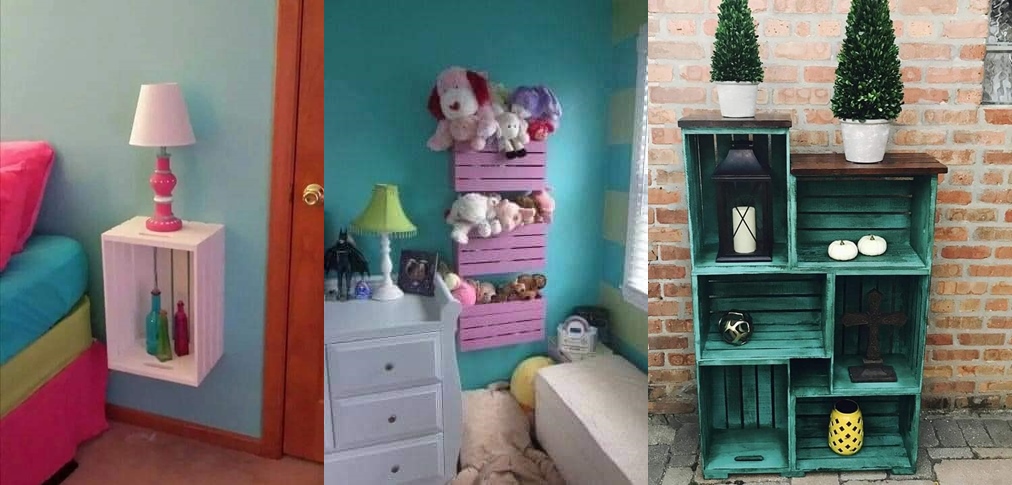LOW COST TIPS Decorate and furnish with wooden fruit boxes (1)-tile
