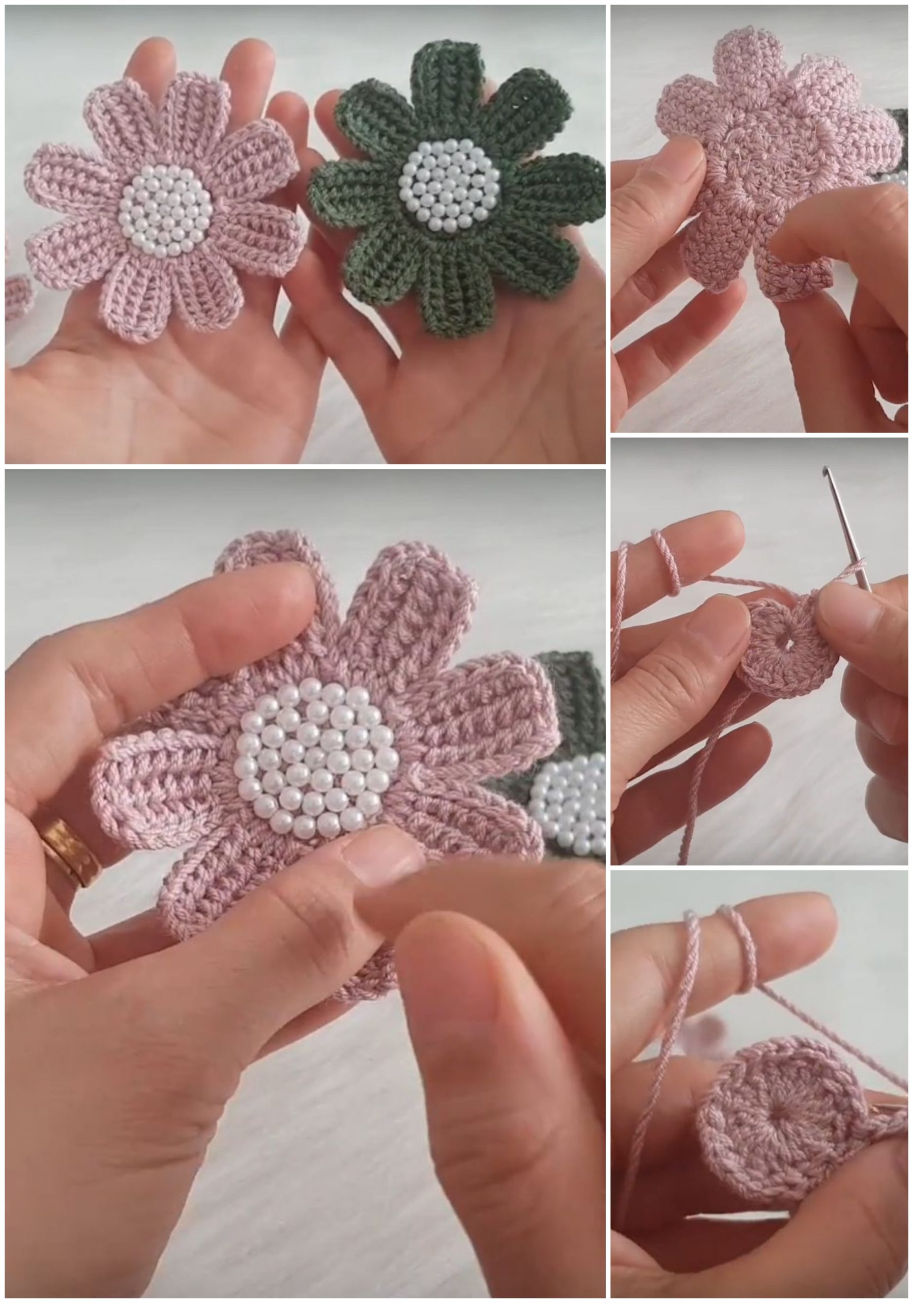Crochet-Flower-With-Beads