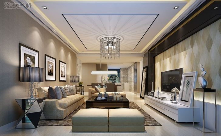 Incredible Modern Living Room Ceiling Design