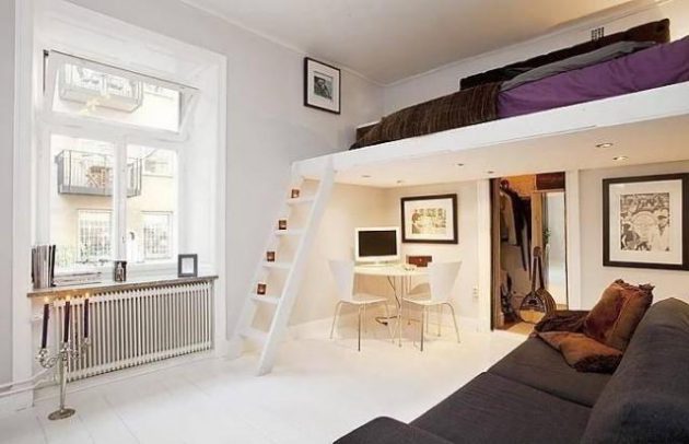 16 Super Functional Loft Bed Designs For Adults_yyt (12)