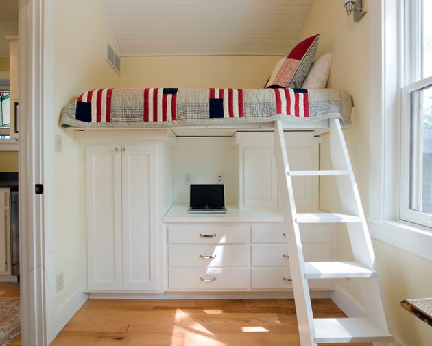 16 Super Functional Loft Bed Designs For Adults_yyt (2)
