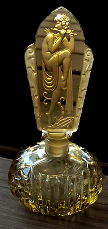 Art-deco---Czech-perfume-bottle Art deco---Czech glass perfume bottle