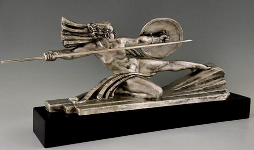 Bouraine_Art_Deco_bronze_sculpture_Amazone Bouraine Art Deco bronze sculpture-- Amazone
