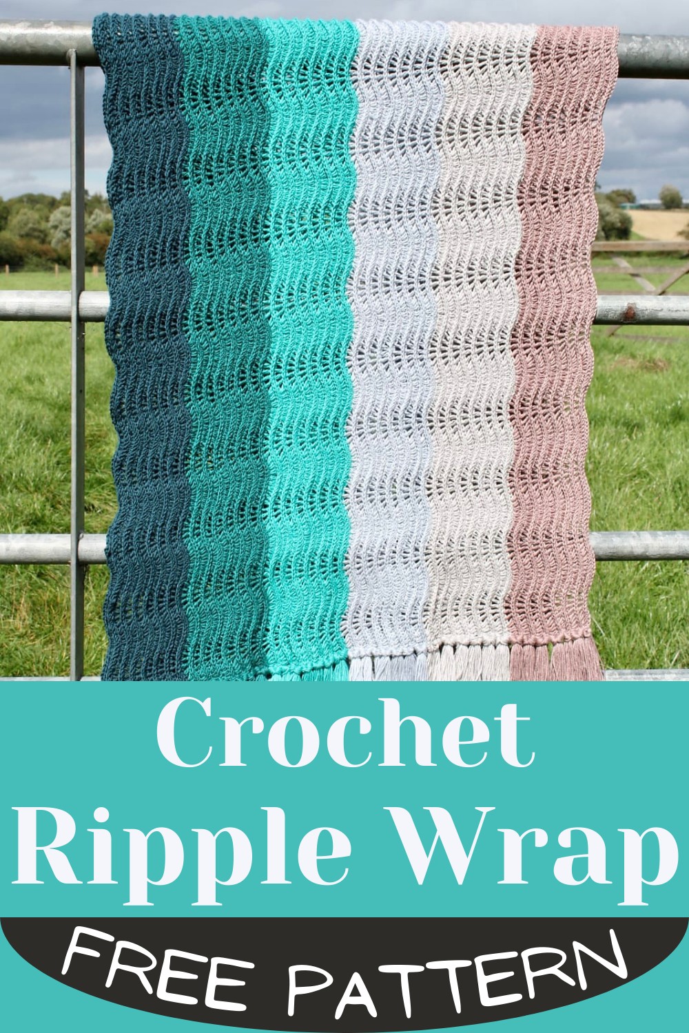 Crochet Ripple Stitch Wrap