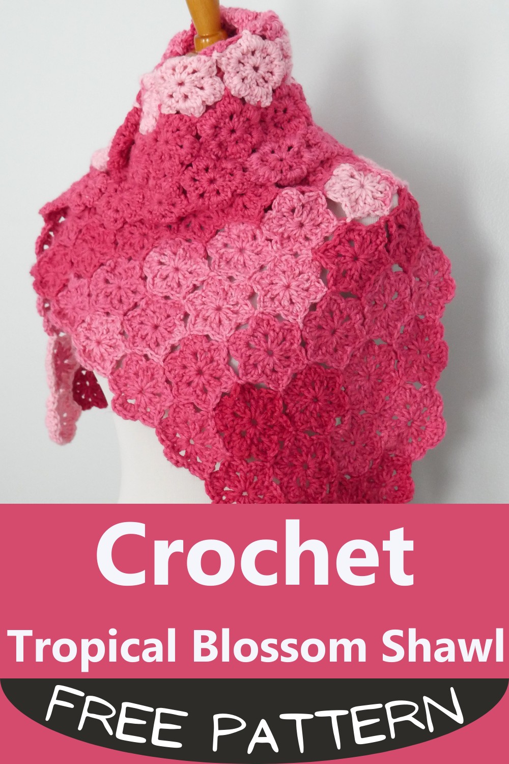 Crochet Tropical Blossom Shawl