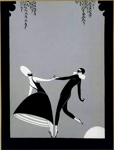 Erté,-Dancing-in-the-Dark,-1920’s Erté,-Dancing in the Dark,-1920’s
