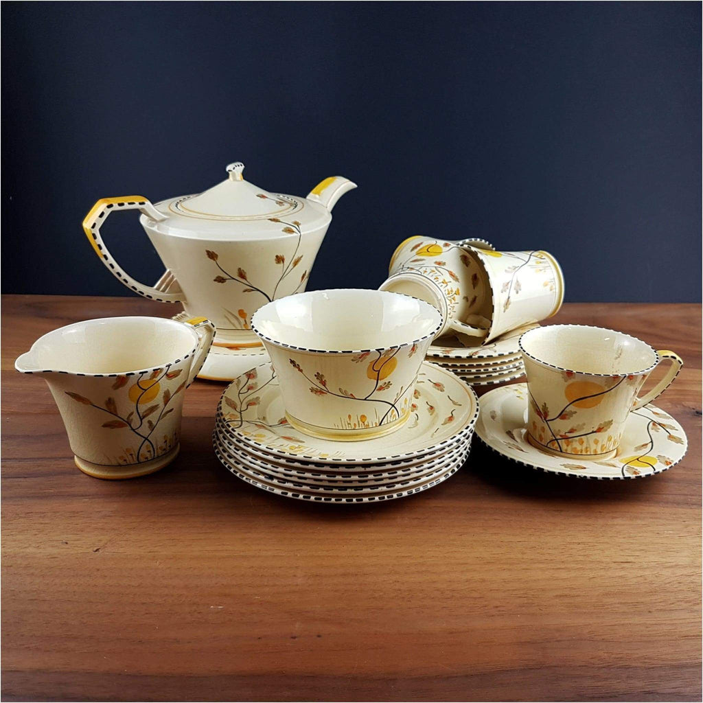 Ceramics – Art Deco Crown Devon Tea Set