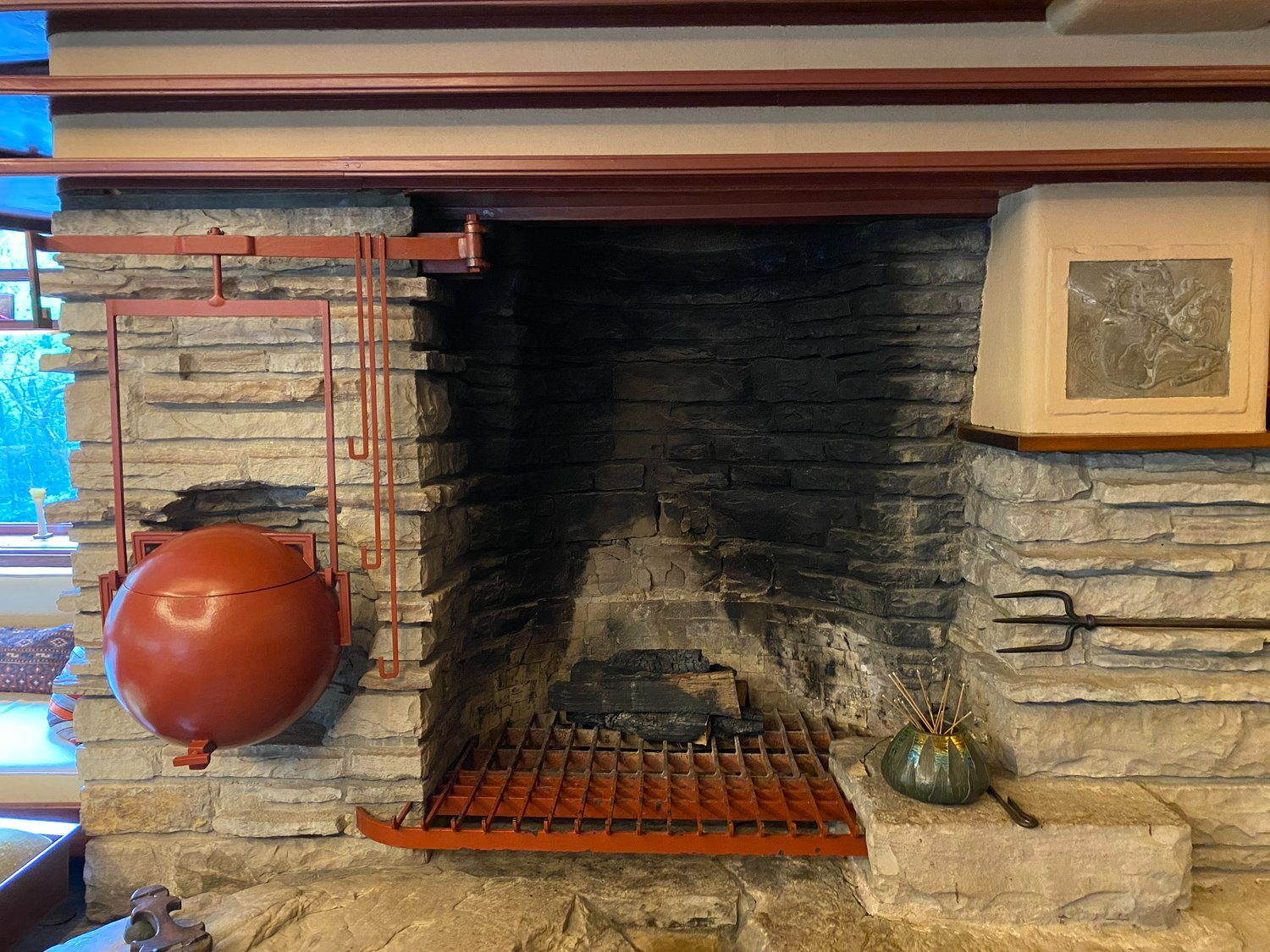 FallingwaterFireplaceMulledCauldron