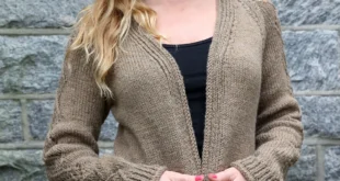3054 Cable & Lace Cardigan pattern by Jennifer Owens knitting pattern image 1