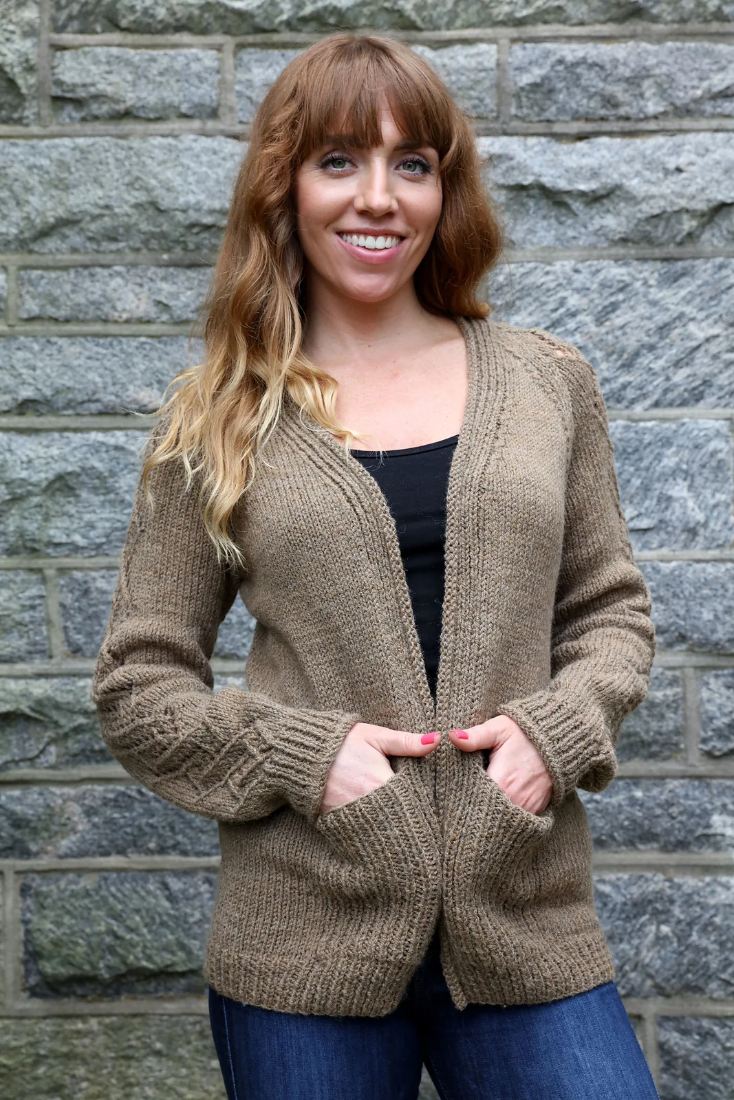 3054 Cable & Lace Cardigan pattern by Jennifer Owens knitting pattern image 1