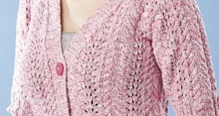 Cables & Lace Cardigan pattern by Jodi Lemieux knitting pattern image 1