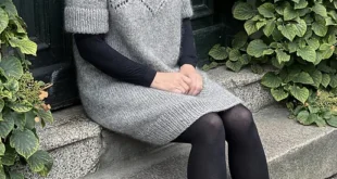 Magnolia Bloom Tunic pattern by Camilla Vad knitting pattern image 1