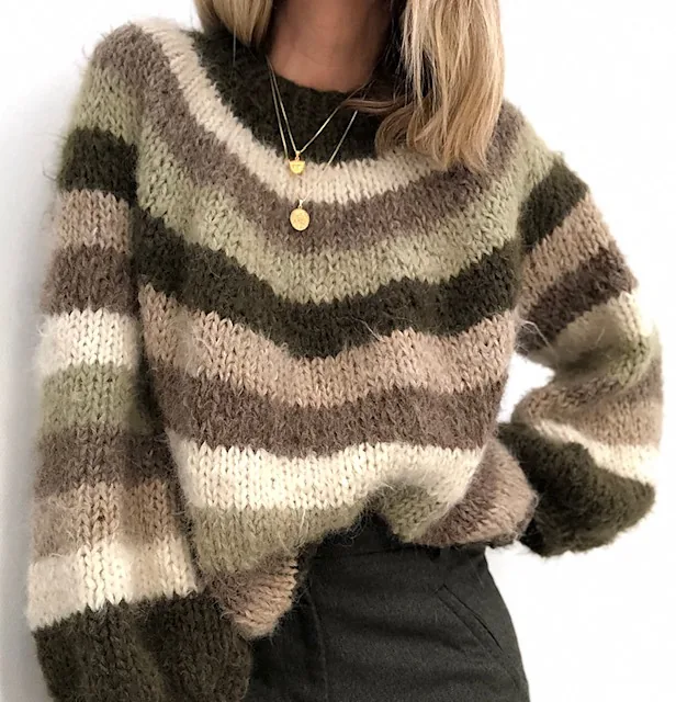 Sandra sweater pattern by Siv Kristin Olsen knitting pattern image 1