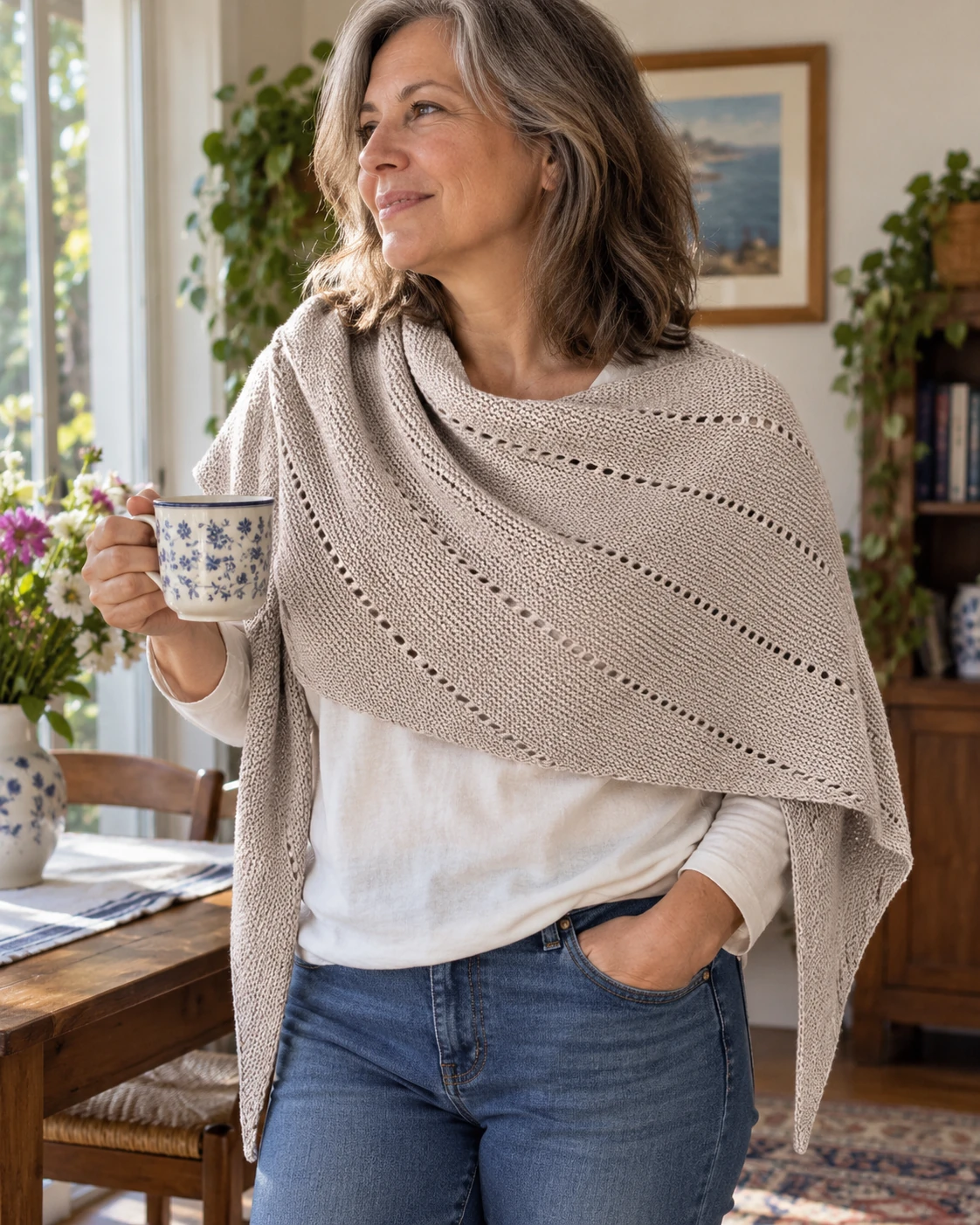 An Italian Spring Shawlette pattern by An Italian Knitter knitting pattern AI image 1