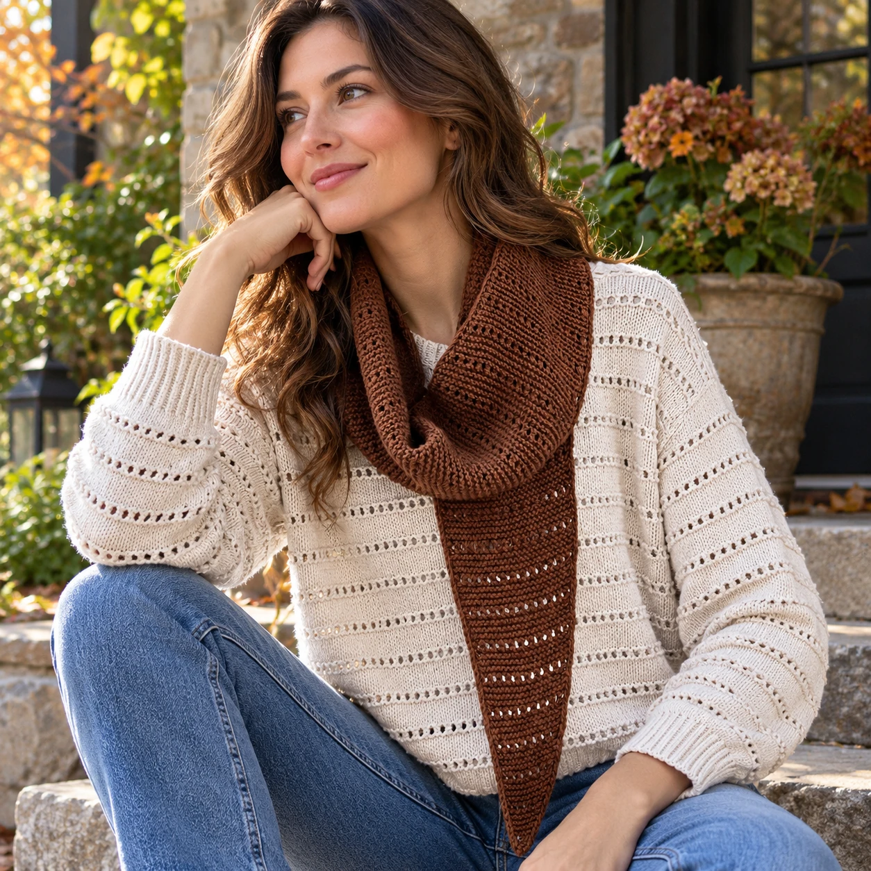 An Italian Summer Scarf pattern by An Italian Knitter knitting pattern AI image 1