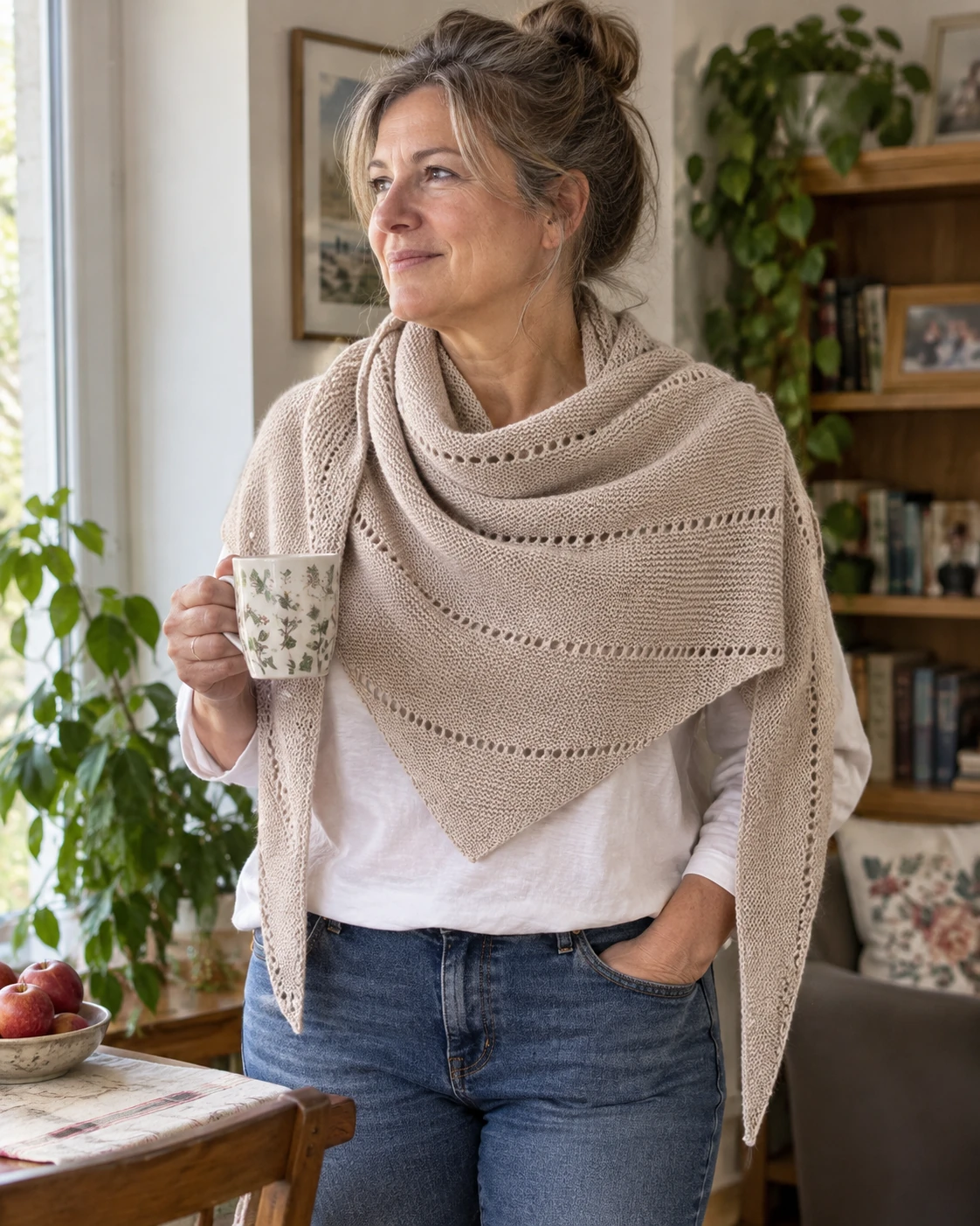 An Italian Winter Shawl pattern by An Italian Knitter