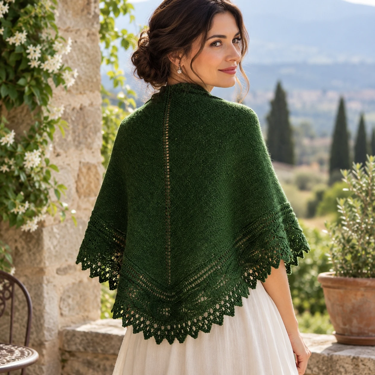 Apple Polypodium Shawl pattern by uglyyarns knitting pattern AI image 1