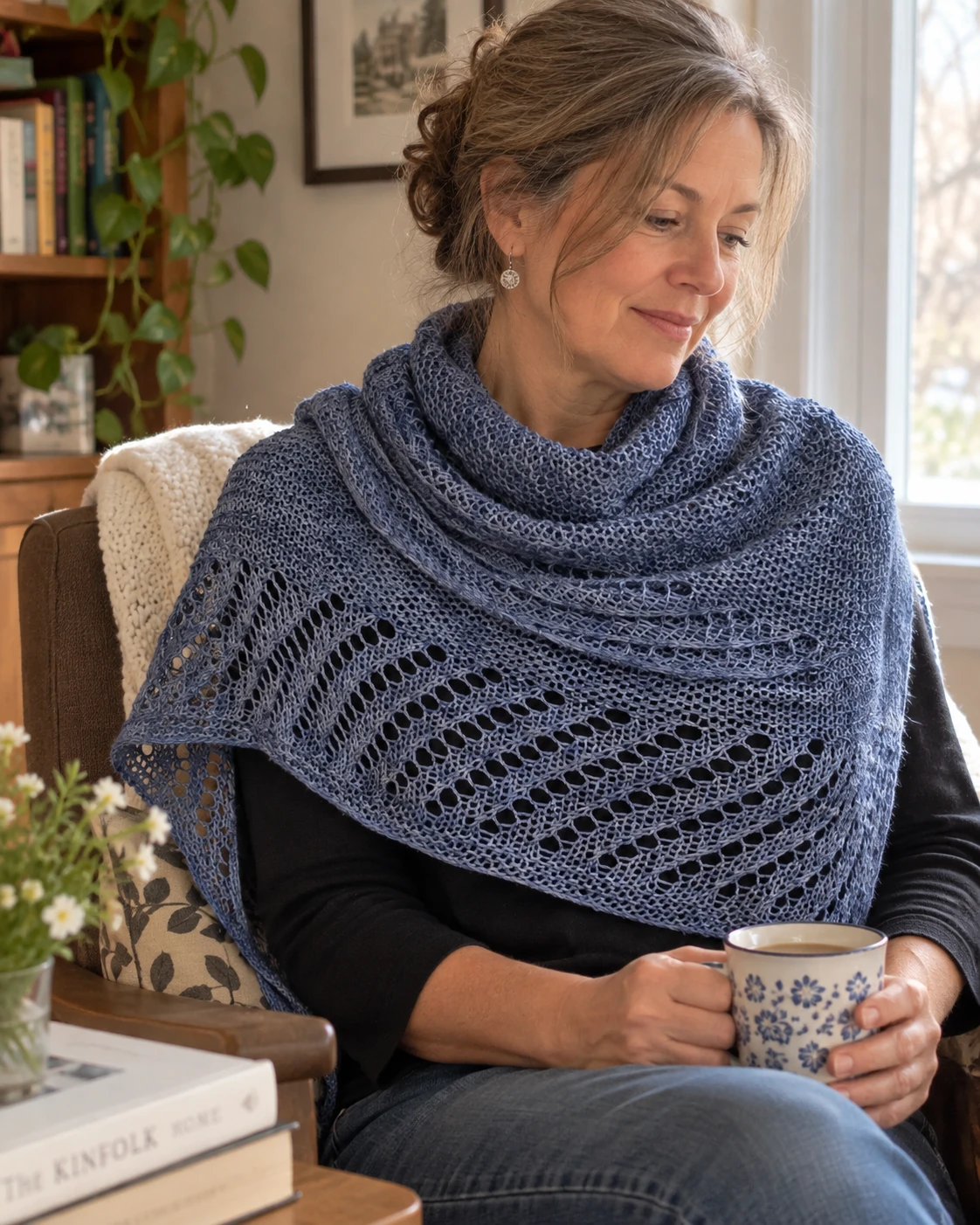 Blue Jean Saturday pattern by O/C Knitiot - Deby Lake knitting pattern AI image 1