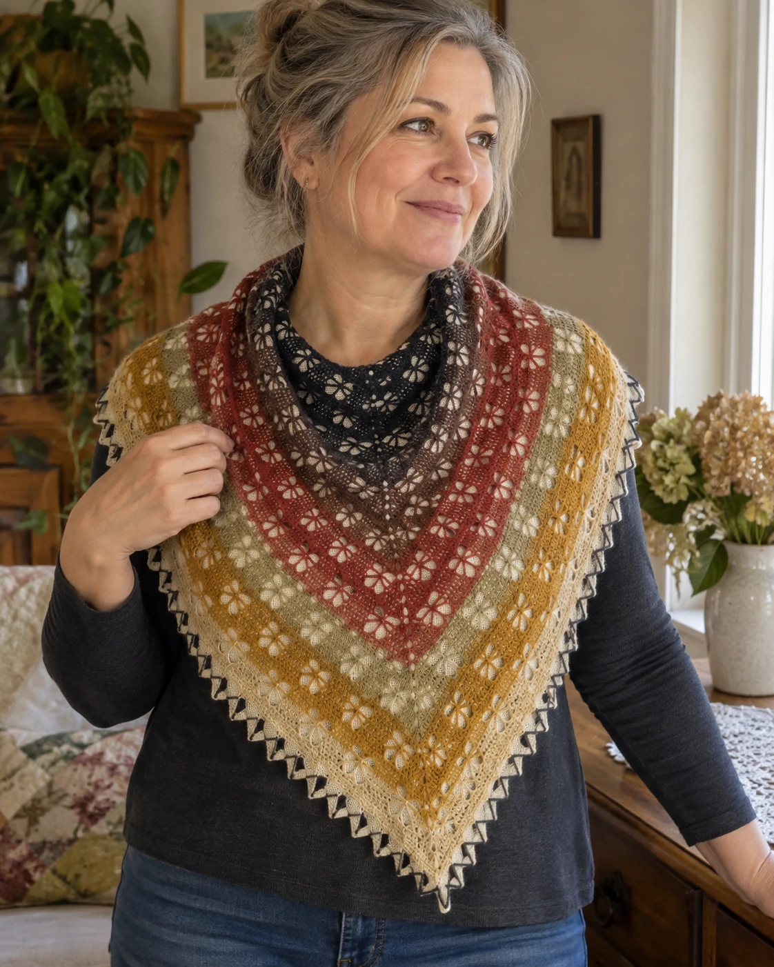 Butterfly Stitch Prayer Shawl pattern by njSharon AND DebiAdams