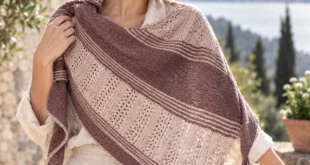 Châle Saison pattern by Laine Poudrée knitting pattern AI image 1