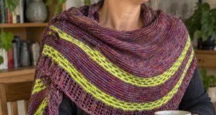 Châle Wasabi pattern by La souris aux petits doigts knitting pattern AI image 1
