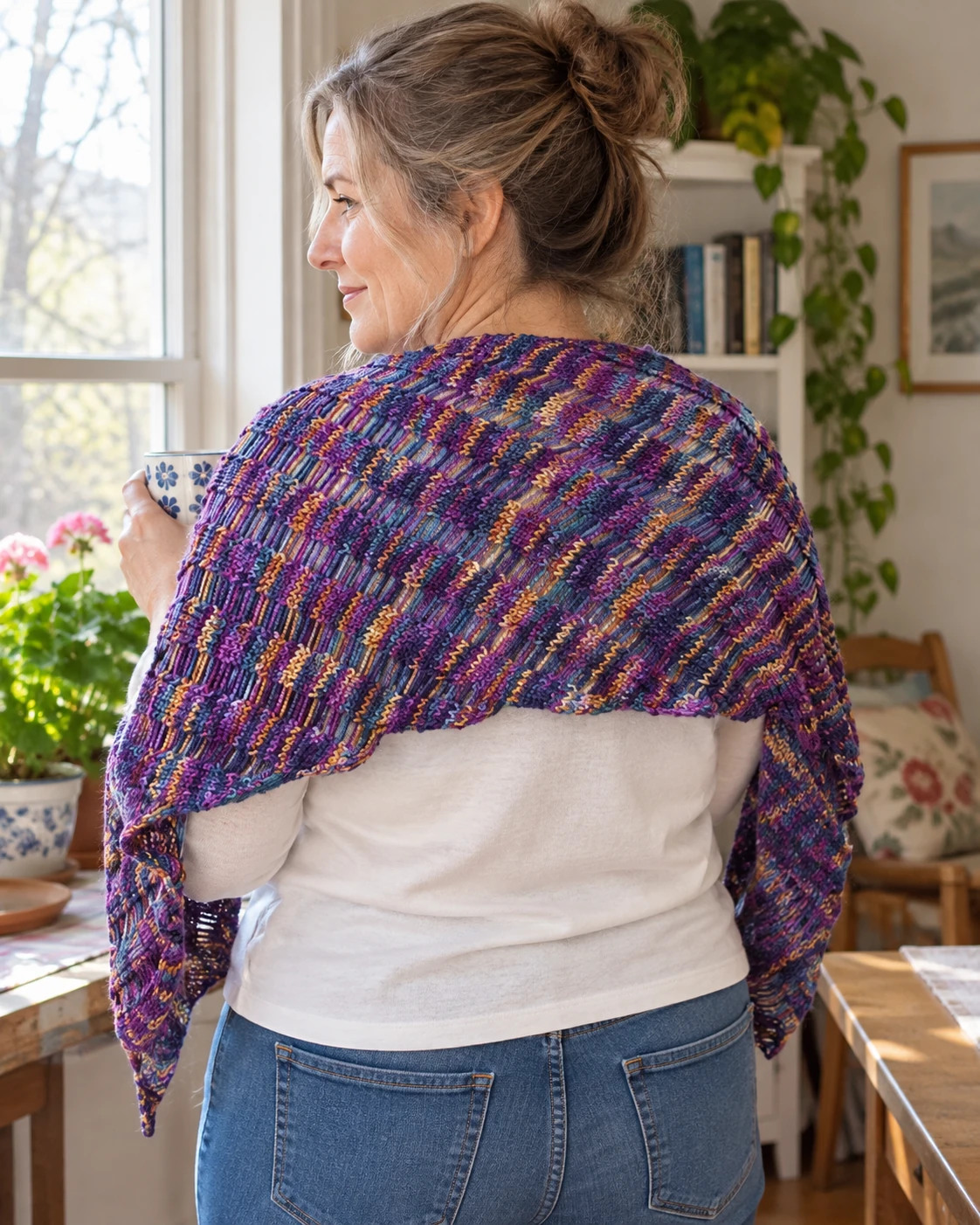 Clapotis pattern by Kate Gilbert knitting pattern AI image 1