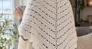 Dewdrop Wrap pattern by Grace Forthefrills knitting pattern AI image 1