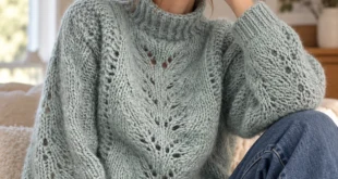 Elisabeth sweater pattern by Siv Kristin Olsen knitting pattern AI image 1