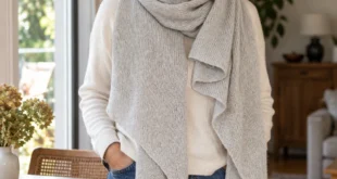 European Road Trip Shawl pattern by Espace Tricot knitting pattern AI image 1