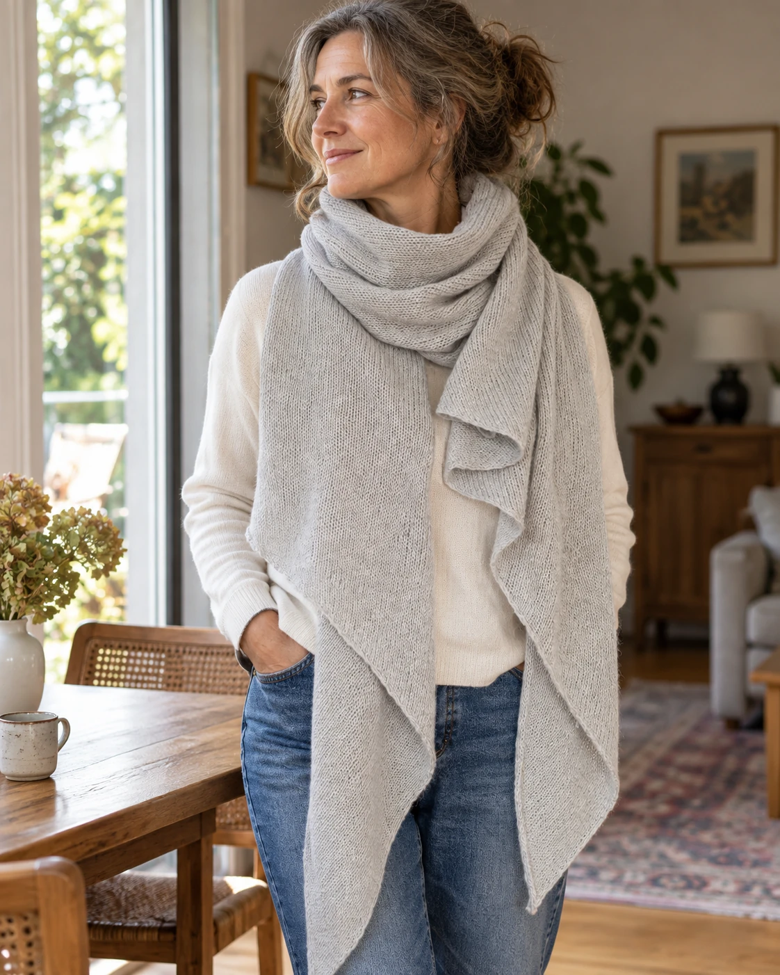 European Road Trip Shawl pattern by Espace Tricot knitting pattern AI image 1