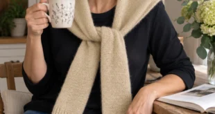 FAKE SWEATER Scarf pattern by Susanne Müller knitting pattern AI image 1