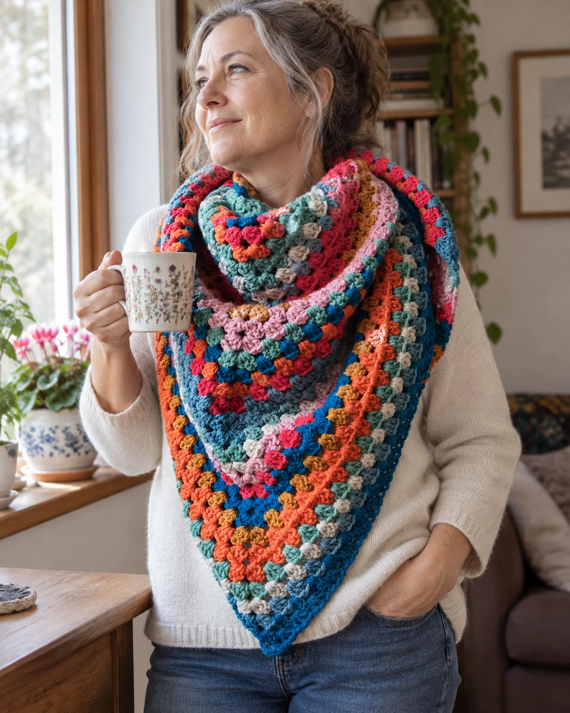Granny Wrap pattern by Annaboo's House knitting pattern AI image 1