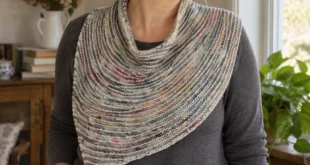 Handspun Boomerang Shawl pattern by Natasha Sills knitting pattern AI image 1