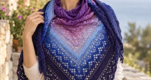 Klaziena Shawl pattern by Kirsten Bishop knitting pattern AI image 1