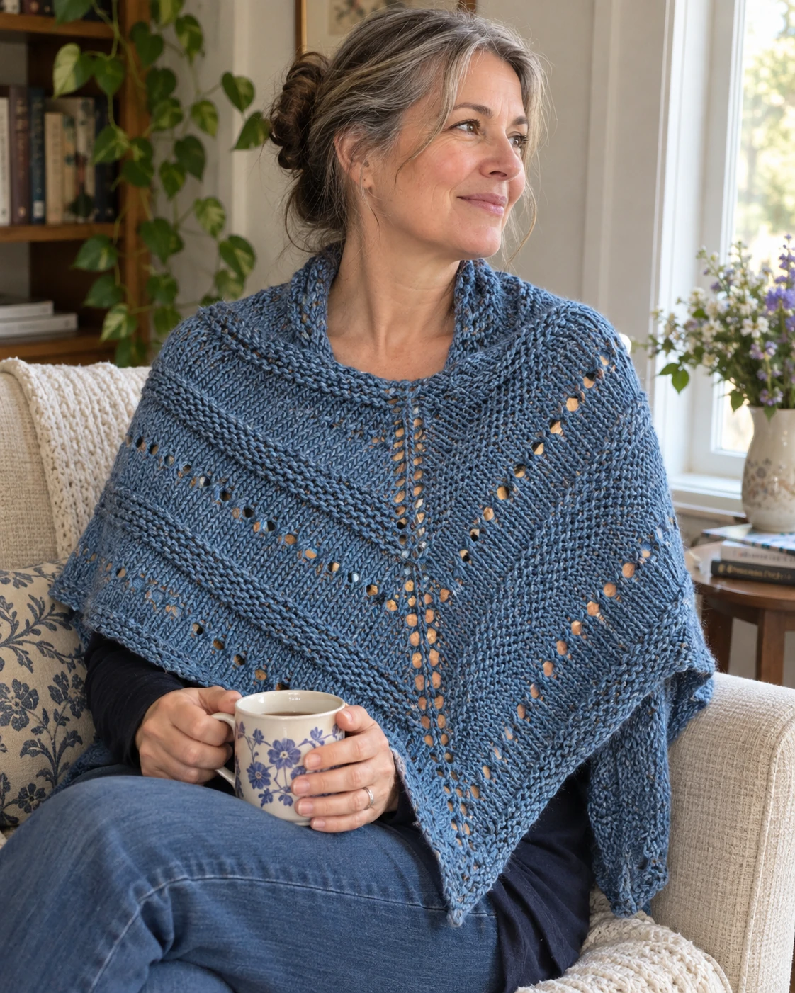 LaLa's Simple Shawl pattern by Laura Linneman knitting pattern AI image 1