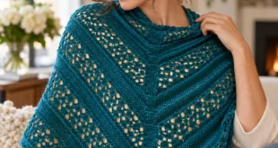 Leaf Ridge Shawl pattern by GreatScott Knitting knitting pattern AI image 1