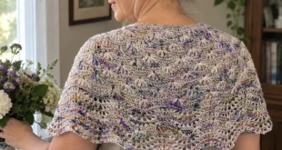 Mae Flower Shawl pattern by Jessica Weindl knitting pattern AI image 1