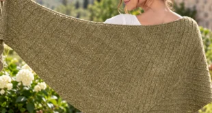 Moon of the Leaves Shawl pattern by Crystal Lee Day knitting pattern AI image 1