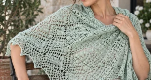 Pasqueflower Shawl pattern by Denise Bartels knitting pattern AI image 1