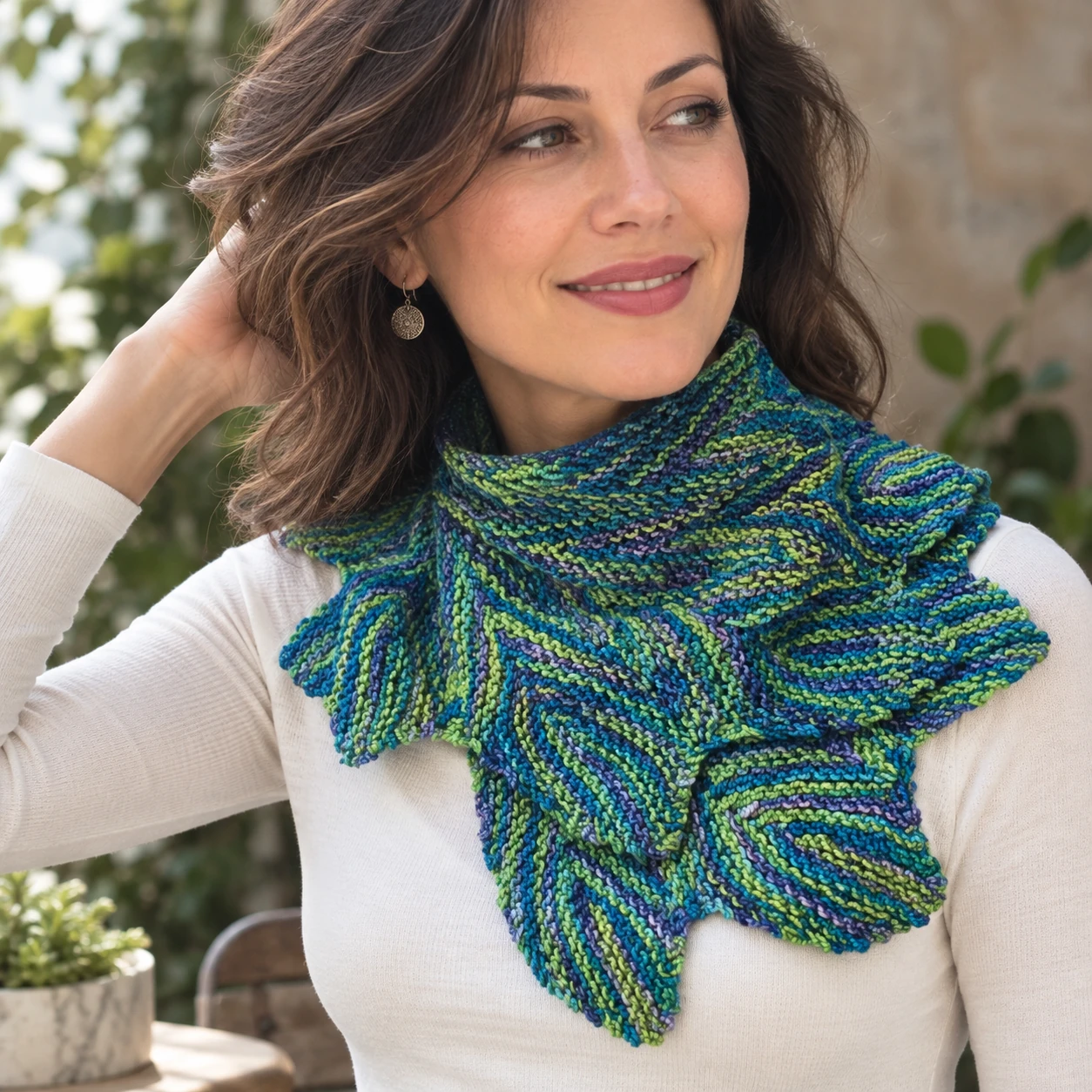 Pincha shawl pattern by Pinpilan Wangsai knitting pattern AI image 1
