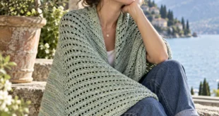 Reading Shawl pattern by Ophelia Talks knitting pattern AI image 1
