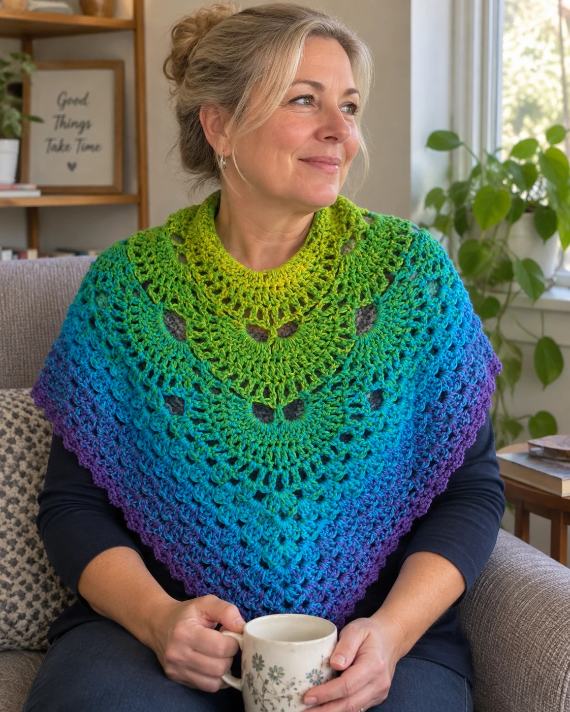 Starting with a Granny Shawl pattern by Pat Foster
