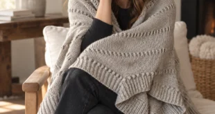 Sunday Morning Shawl pattern by Espace Tricot knitting pattern AI image 1