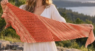 Sunmelt Shawlette pattern by Rachael Huffman knitting pattern AI image 1