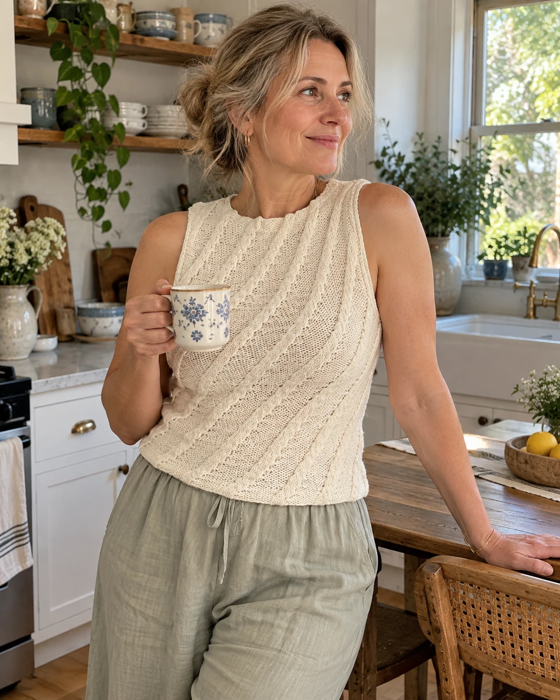 The Twister Tank pattern by Juicy Luce knitting pattern AI image 1