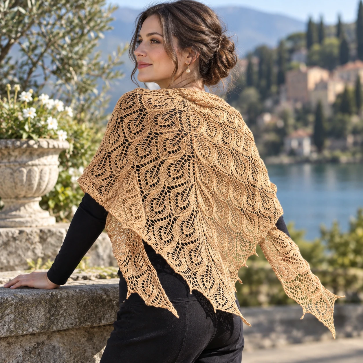 Tree of Light pattern by Cordula Surmann-Schmitt knitting pattern AI image 1