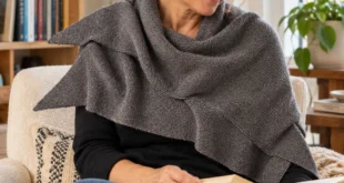 Triangle Garter Wrap pattern by Purl Soho knitting pattern AI image 1