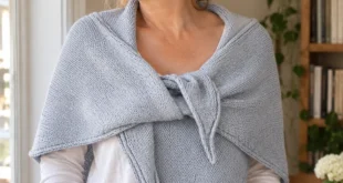 True Knit Shawl pattern by Purl Soho knitting pattern AI image 1