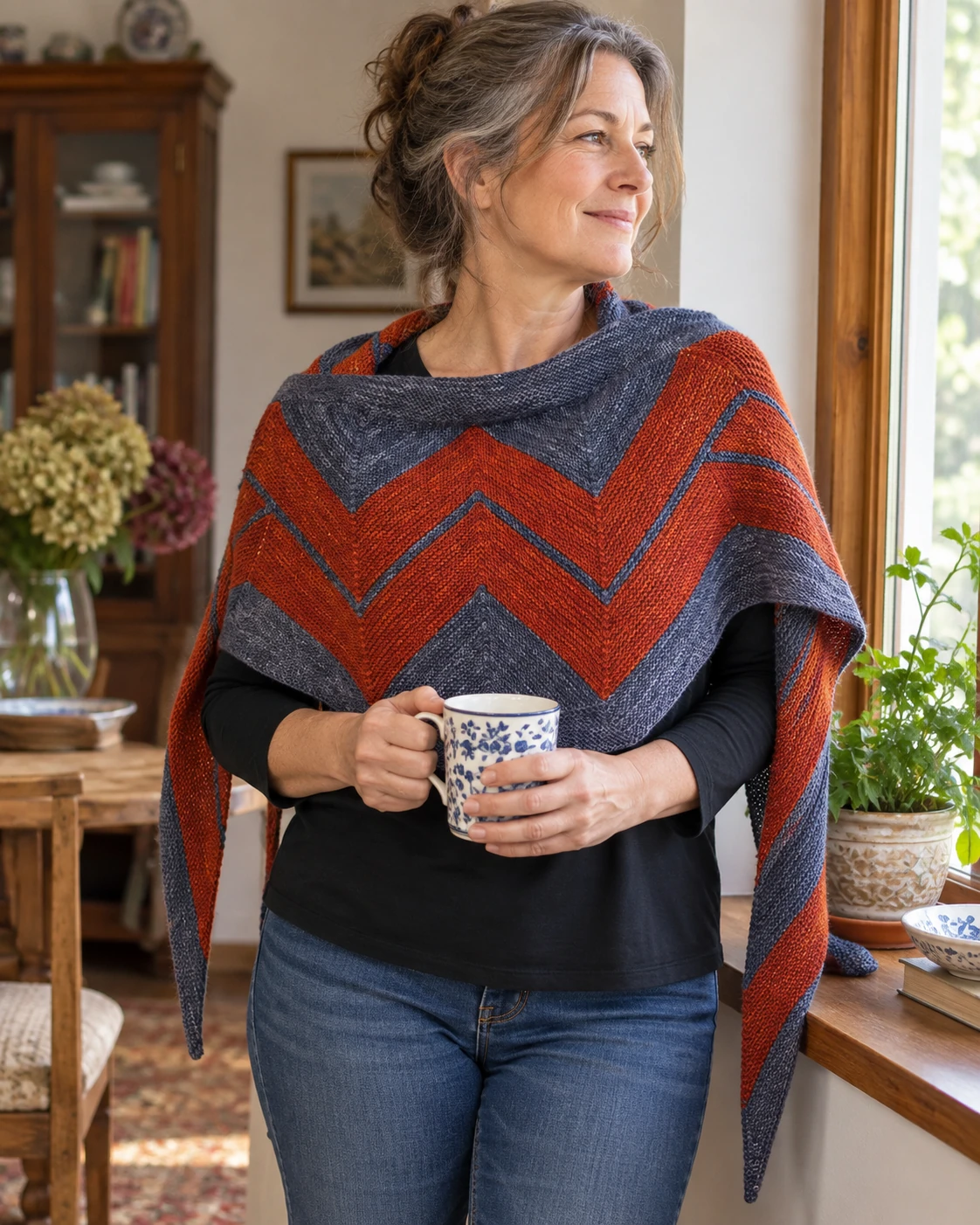 Wonder Woman Wrap (knit) pattern by Carissa Browning knitting pattern AI image 1